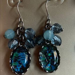 Turquoise blue earrings